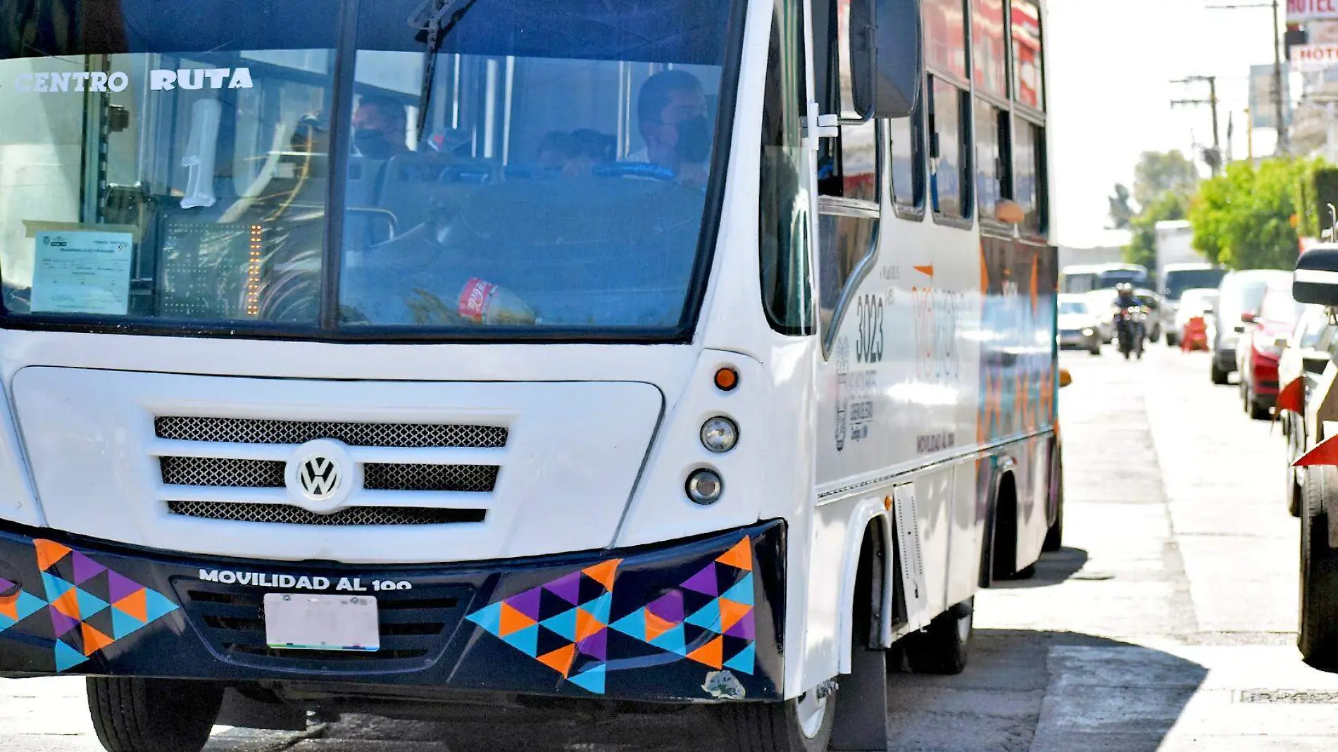 camion de transporte publico